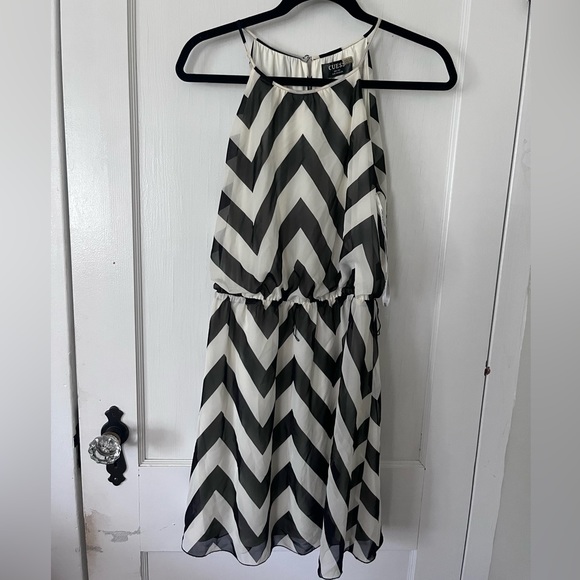 Guess Striped Chevron Dress - Picture 1 of 5